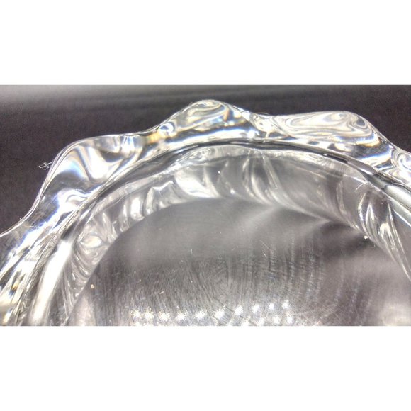 Vintage Centerpiece Bowl Crystal Mikasa Belle Epoque Germany 1980s Vintage 8 In - Picture 8 of 12